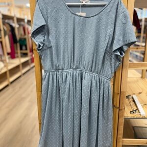 DownEast Light Blue Kids Casual Dress